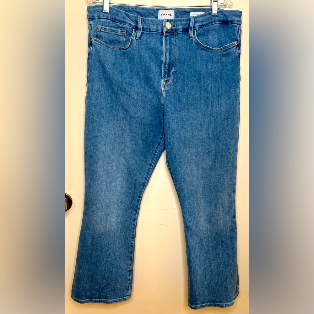 Frame Le Crop Mini Boot Jeans, Tribute, EUC     Size 34